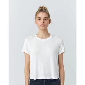 NWT Wheat brand cream neutral sz XS oversized slub top shirt minimalist NEW